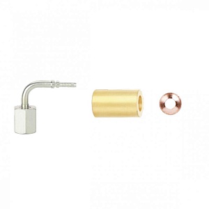 Фитинг угловой 90° с гайкой 3/8 SAE, 5/8"-18UNF (на трубку 4мм)