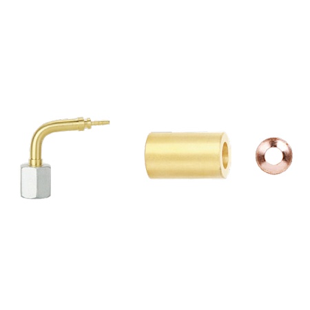 Фитинг угловой 90° с гайкой 1/4" SAE, 7/16"-20UNF (на трубку 4мм)