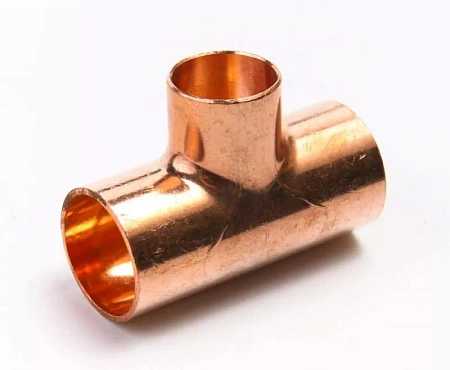 Тройник медный 1/4" равнопроходной